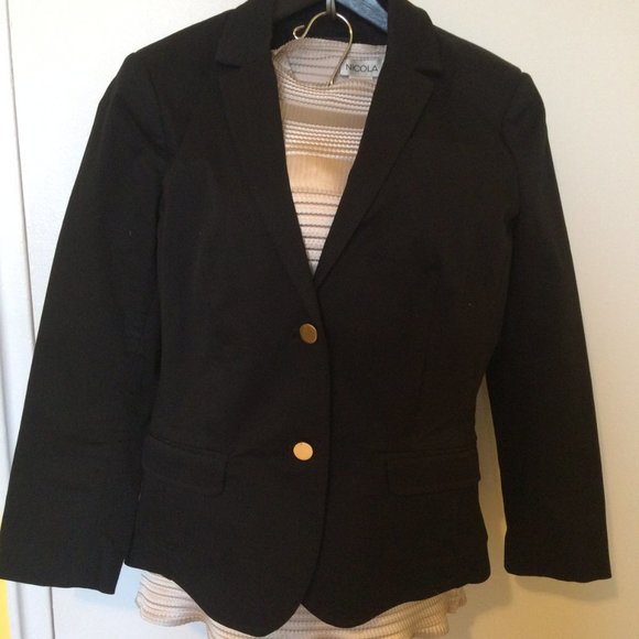 Black Blazer with gold buttons - Picture 1 of 6